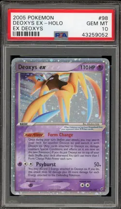 Pokemon Deoxys ex EX Deoxys Holo Ultra Rare #98 PSA 10 Gem Mint - Image 1
