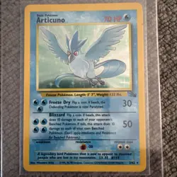 Pokemon TCG Articuno Fossil 2/62 Holo Unlimited Holo Rare - Image 1