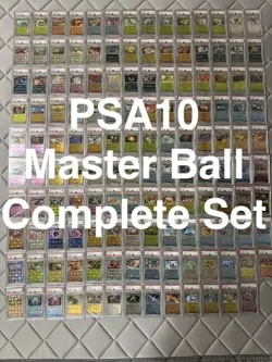 PSA 10 Master Ball Reverse Holo Complete Set Of 139 Pokemon Card 151 Japanese - Image 1