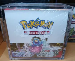 Pokemon TCG Scarlet & Violet Temporal Forces Booster Box SEALED Acrylic case - Image 1