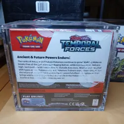 Pokemon TCG Scarlet & Violet Temporal Forces Booster Box SEALED Acrylic case - Image 3