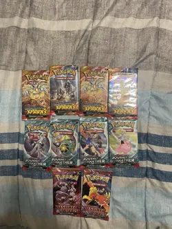 10X Pokemon Booster Pack Lot SEALED Cards! - Image 1