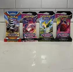 Pokemon TCG Sword & Shield Fusion Strike Booster Pack (3) + Scarlet & Violet (1) 820650809170 - Image 1