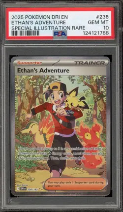 Pokemon Ethan's Adventure Destined Rivals Special Illustration Rare #236 PSA 10 - Image 1