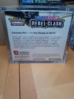 Pokemon TCG Sword & Shield Rebel Clash Booster Box 36 Packs SEALED Acrylic case - Image 3