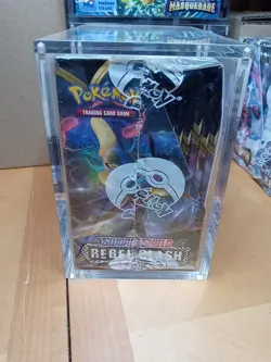 Pokemon TCG Sword & Shield Rebel Clash Booster Box 36 Packs SEALED Acrylic case - Image 4