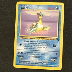 Pokemon Card TCG - Lapras - 25/62 - Non Holo Rare - Fossil NM - Image 1