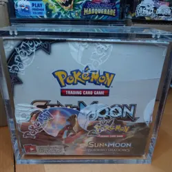 Pokemon TCG Sun & Moon Burning Shadows Booster Box Factory Sealed w Crylic - Image 1