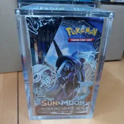 Pokemon TCG Sun & Moon Burning Shadows Booster Box Factory Sealed w Crylic - Image 2