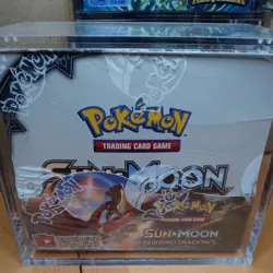 Pokemon TCG Sun & Moon Burning Shadows Booster Box Factory Sealed w Crylic - Image 5