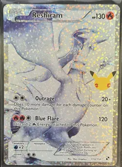 Pokemon Celebrations: Classic Collection TCG Reshiram #113/114 - Image 1