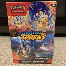 Pokemon TCG Scarlet & Violet Surging Sparks Booster Bundle 6 Packs - New Sealed - Image 1