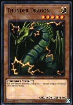 Yu-Gi-Oh! - Metal Raiders Thunder Dragon 2002 MRD-EN097 Common Unlimited - Image 1