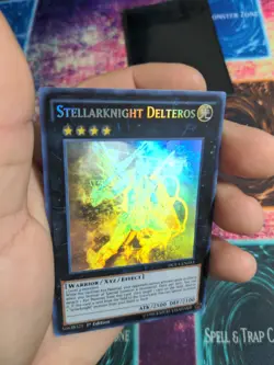 Yu-Gi-Oh! Stellarknight Delteros DUEA-EN053 1st Edition Ghost Rare NM - Image 3