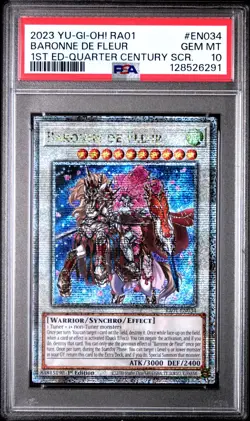 PSA 10 2023 Baronne de Fleur RA01-EN034 QCR 1st Edition *6291 Yugioh - Image 1
