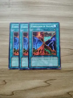 Yu-Gi-Oh! - Convulsion Of Nature 3X - Full Playset - Image 1