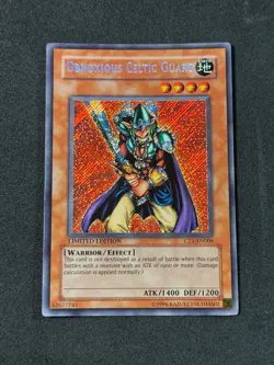 Yugioh Obnoxious Celtic Guardian CT1-EN006 Limited Secret Rare MINT - Image 1