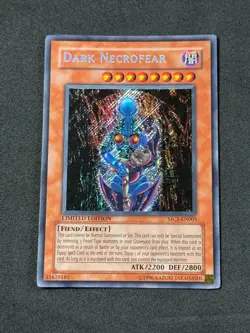 Yugioh Dark Necrofear MC1-EN005 Limited Secret Rare NM - Image 1