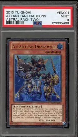 Yu-Gi-Oh! Atlantean Dragoons Astral Pk. Two Ultimate Rare AP02-EN001 PSA 9 Mint - Image 1