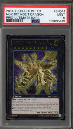 Yu-Gi-Oh! NO. C107 Neo Galaxy Eyes Tac. Dragon 1st Ed Ultimate PRIO-EN041 PSA 9 - Image 1