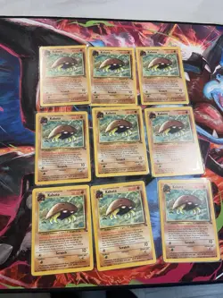 Pokemon Kabuto Fossil Lot 9 Cards - Be KING KABUTO LP/MP/ MAYBE SOME HP - Image 1