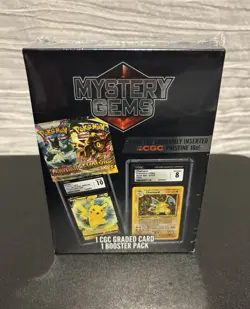 Pokemon Mystery Gems 1 Graded Card, 1 Booster Pack, Factory New/Sealed - Image 1