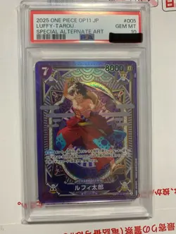 PSA 10 Luffy-Taro ST18-005 SR SP A Fist of Divine Speed ONE PIECE Card Japanese - Image 1