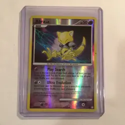 Vintage Pokemon Card - Abra Mysterious Treasures 69/123 Reverse Holo 2007 Dmg - Image 1