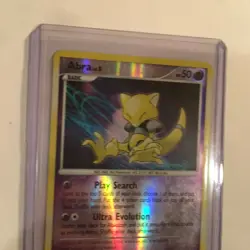 Vintage Pokemon Card - Abra Mysterious Treasures 69/123 Reverse Holo 2007 Dmg - Image 3