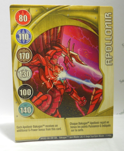 Bakugan Card - Apollonir - Gold Gate Card - BA302 - 11/48d - 2008 - Image 1