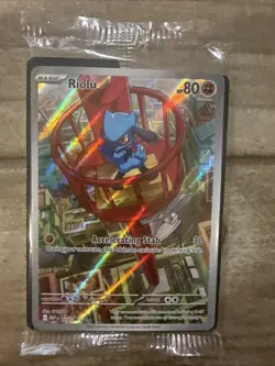 Pokemon TCG Riolu Illustration Rare MEP 010 Promo Card NEW Unopened Promo Card - Image 3