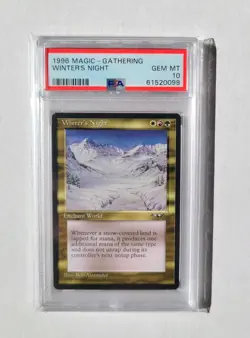 MTG Winter's Night PSA 10 GEM MINT 1996 Alliances Vintage Reserved List Card - Image 1