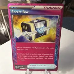 Pokemon TCG Secret Box 163/167 Twilight Masquerade Ace Species Rare Holo Card NM - Image 1