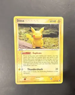 Pokemon TCG Pikachu EX Delta Ditto Species Card 63/113 Regular Common - Image 1