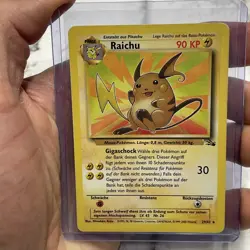 Pokemon Card - Raichu Fossil German 29/62 Rare LP+ Nintendo Pokemon Vintage Vtg - Image 1