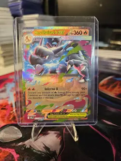 Phantasmal Flame Mega Charizard X EX Holographic Pokemon Card 013/094 - Image 1