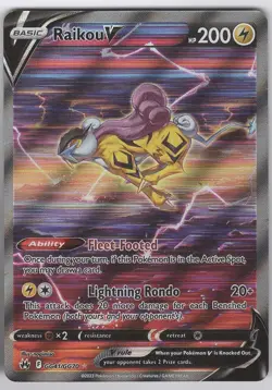 Raikou V GG41/GG70 Crown Zenith: Galarian Gallery NM Pokemon Card TCG - Image 1