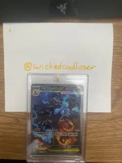 Mega charizard X EX 125/094 Fresh Pull Phantasmal Flames RARE Chase Card - Image 2
