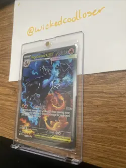 Mega charizard X EX 125/094 Fresh Pull Phantasmal Flames RARE Chase Card - Image 4