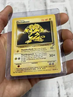 Pokemon TCG Electabuzz 24/130 Base Set 2 Rare 2000 Vintage Vtg LP/NM Card WOTC - Image 2