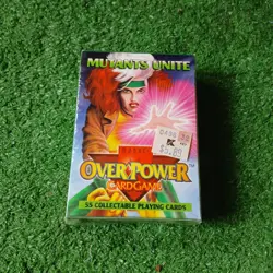 1995 MARVEL OVERPOWER CARD GAME MUTANTS UNITE 55 PLAYING CARD DECK NEW SEALED - Image 2