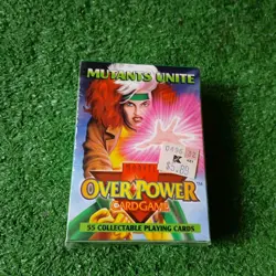 1995 MARVEL OVERPOWER CARD GAME MUTANTS UNITE 55 PLAYING CARD DECK NEW SEALED - Image 3
