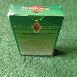 1995 MARVEL OVERPOWER CARD GAME MUTANTS UNITE 55 PLAYING CARD DECK NEW SEALED - Image 5