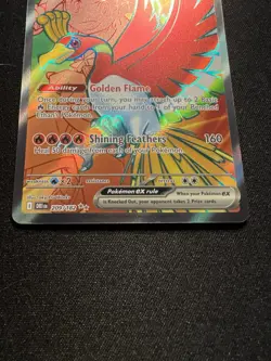 Pokemon TCG Ethan's Ho-Oh EX Card 209/182 Sv10: Destined Rivals - Image 3