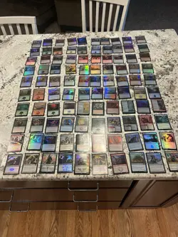 Mtg Foil Lot x100 - Magic The Gathering Foil Card Lot Mtg Foil Cards Lp - Image 1