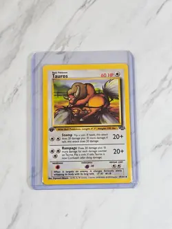 Tauros Pokemon Card 1st Edition Tauros 47/64 - Jungle - Near Mint GOOD CONDITION - Image 1
