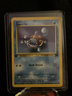 First Edition Team Rocket Squirtle Pokemon Card - Image 1