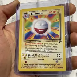 Pokemon TCG Electrode 25/130 Non-Holo Rare Base Set 2 LP/NM Pokemon Card WOTC - Image 2