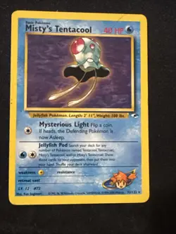 Pokemon TCG Misty's Tentacool Gym Heroes 32/132 Regular Rare Card - Image 1