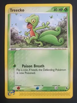Treecko 75/109 - Ruby and Sapphire Set - Pokemon Ereader Card - Near Mint - Image 1